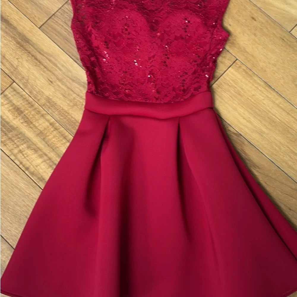 PromGirl Red Embellished A-Line Cocktail Dress - Picture 3 of 4